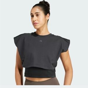 adidas Black PrimeLift Boxy French Terry 3-Stripes Tank Top